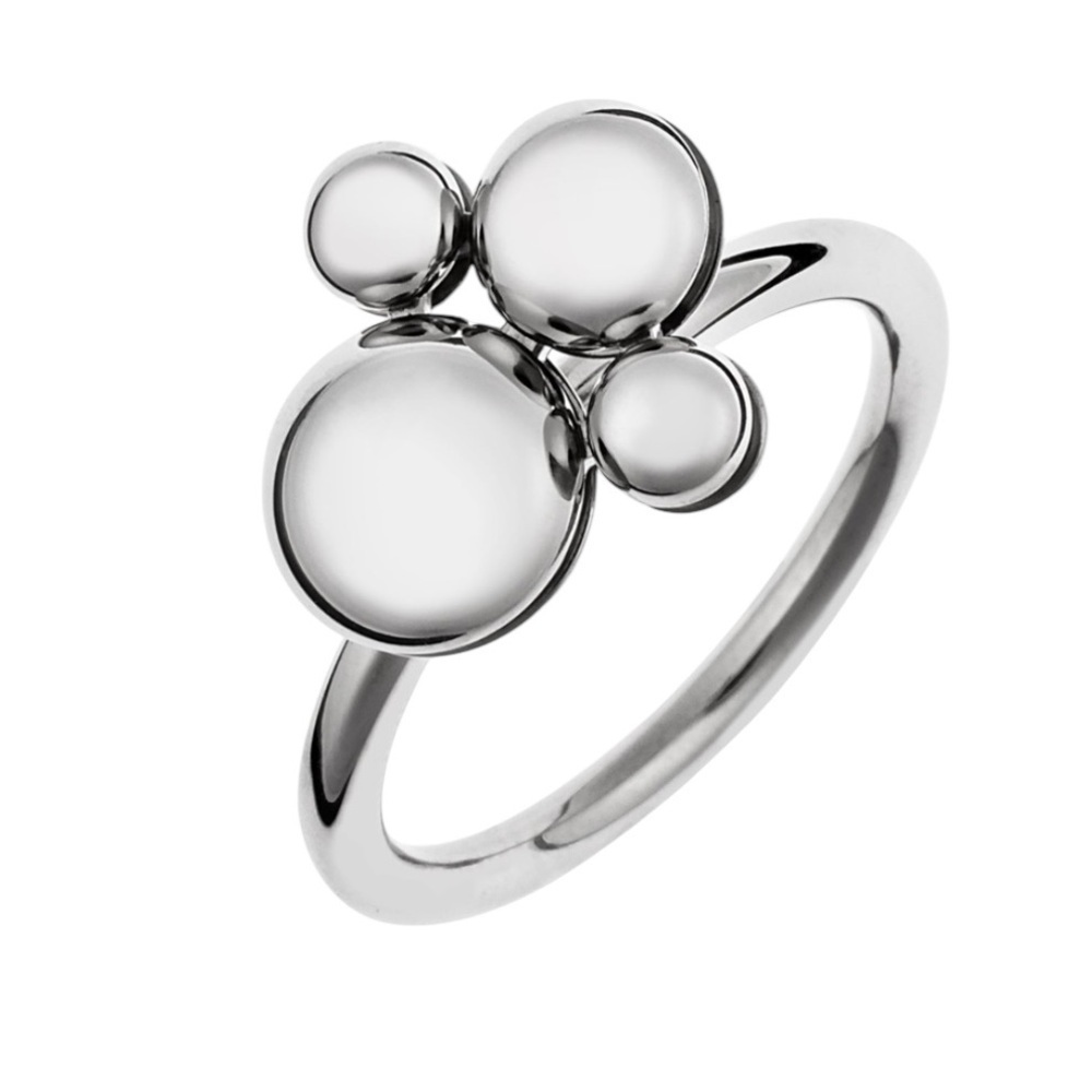 Calvin Klein NWT Rotatable SilverRing with Dustbag Size 8
